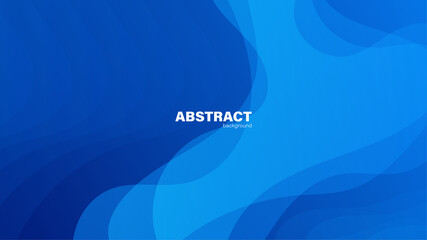 Abstract blue background and curve shape, background with copy space for design, vector.