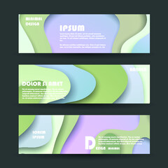 Fototapeta premium Vector banner design. Abstract geometric pattern background for brochure cover design. 