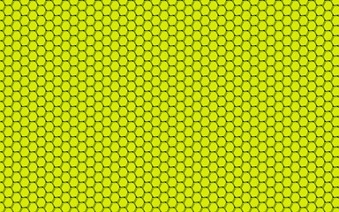 yellow hexagon background perspective, 3d illustration