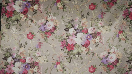 flowers texture  on fabric