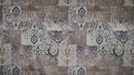 stone wall background  on fabric