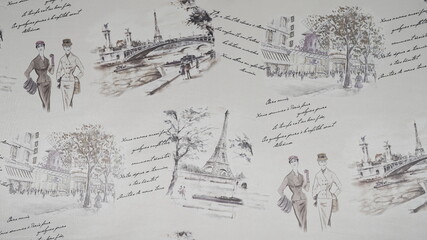 Obraz premium wonders of the world on fabric