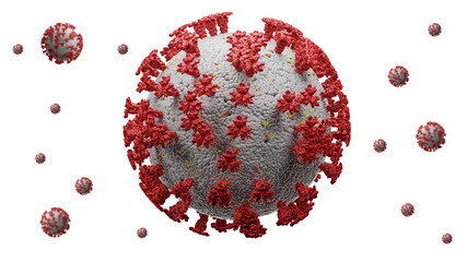 3d rendering Corona virus,Concept covid-19 corona virus.