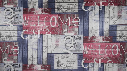 graffiti  on fabric with oink and purple colour