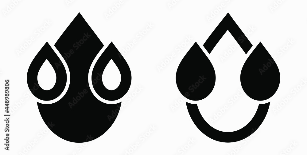 Poster blood drop icon isolated minimal single flat linear icon for application and info-graphic. commercia