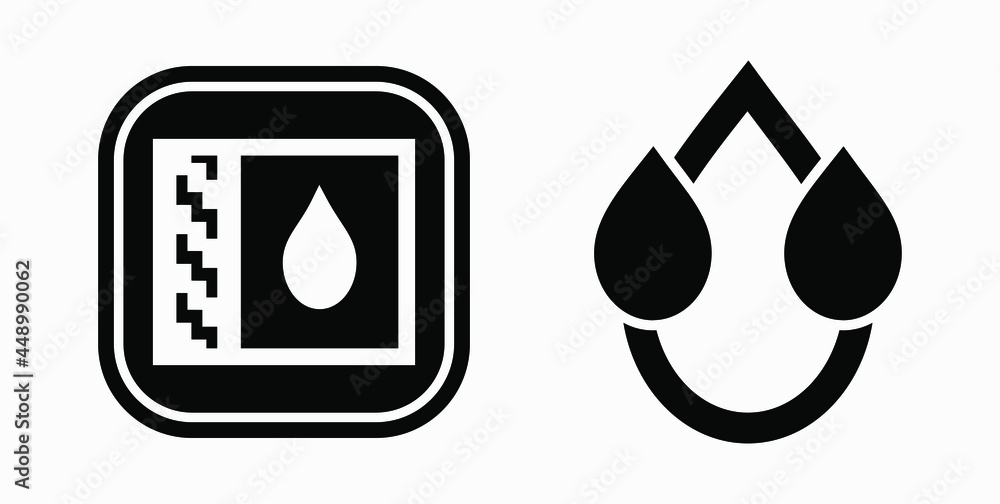 Poster blood drop icon isolated minimal single flat linear icon for application and info-graphic. commercia