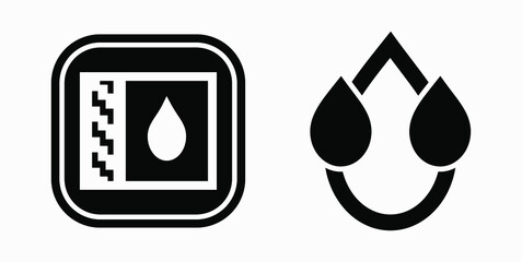 Blood Drop Icon isolated minimal single flat linear icon for application and info-graphic. Commercial line vector icon for websites and mobile minimalistic flat design.