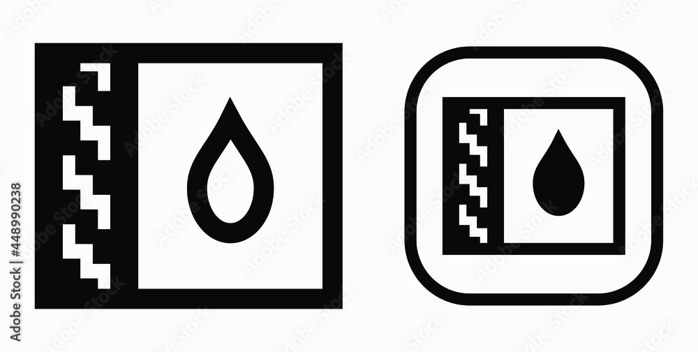 Poster blood drop icon isolated minimal single flat linear icon for application and info-graphic. commercia