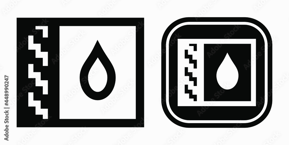 Poster blood drop icon isolated minimal single flat linear icon for application and info-graphic. commercia