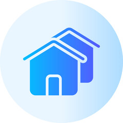 home flat gradient icon