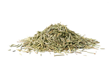 Dried Rosemary on white background.