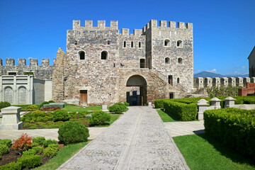 Fototapeta na wymiar Inside the Historic Complex of Ratati Fortress, Also Known As Akhaltsikhe Castle in Samtskhe-javakheti Region, Georgia