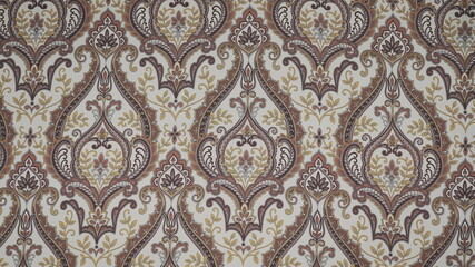 wallpaper with pattern on fabric