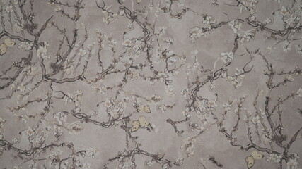 concrete wall background on fabric