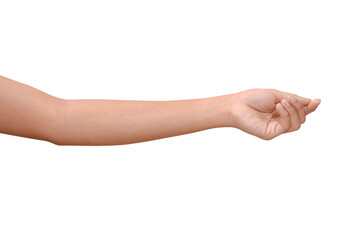 Hand Figures isolated on white background.