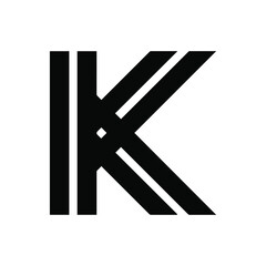 K letter logo design symbol