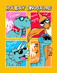Dinosaurios de vacaciones