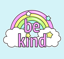 ARCOIRIS Y ESTRELLITAS BE KIND