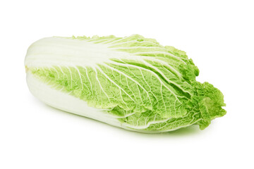 Chinese cabbage on white