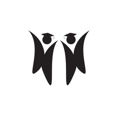 Bachelor icon logo design template