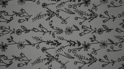 seamless floral pattern on fabric