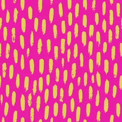 Kussens Vector seamless pattern with short brush strokes. Hand painted stylish texture for fabric, wallpaper, wrapping. © Oleksandra