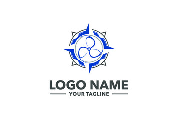 ship propeller logo
 - obrazy, fototapety, plakaty