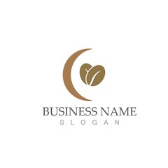 coffee bean icon vector