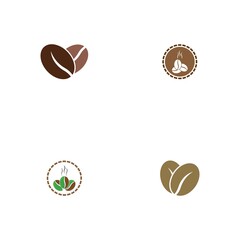 coffee bean icon vector