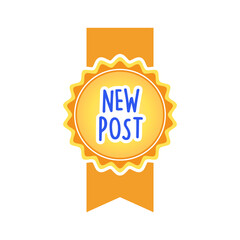 Illustration of new post button