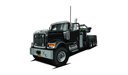 Obraz premium tow truck illustration