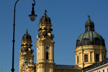 Fototapeta premium Theatine Church Domes in Munich, Germany