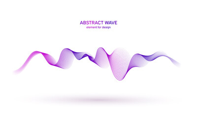 Wave colorful element. Abstract background. Digital technology equalizer. Sound wave pattern. Pulse. Particles equalizer sound wave big data design. Dynamic light flow. Vector illustration.