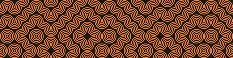 Abstract Geometric Pattern generative computational art illustration