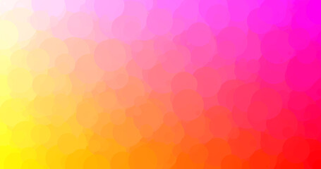 yellow red and purple background in circles