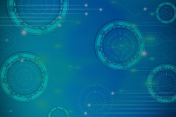2d illustration futuristic technology background
