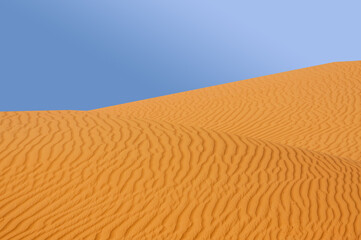 Sand dunes in the Sahara desert
