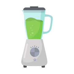 Blender is a bright image. Kitchen appliances.