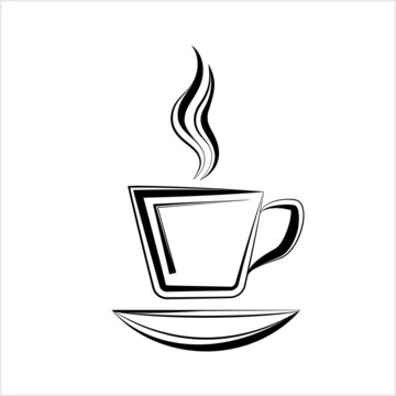 Coffee Cup Icon, Tea Cup Icon