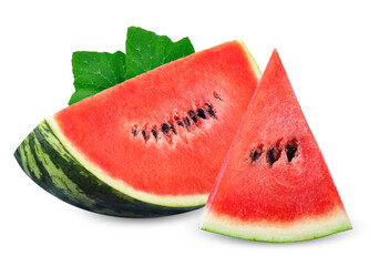  watermelon isolated on white with clipping path
