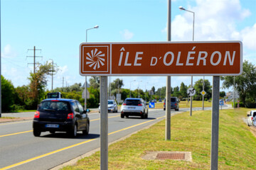 Panneau signalisation Entrée île d'Oléron