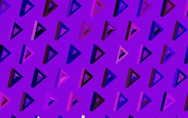 Dark Purple, Pink vector background with polygonal style.