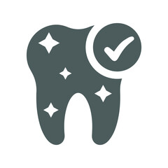 Healthy, teeth icon. Gray color design.