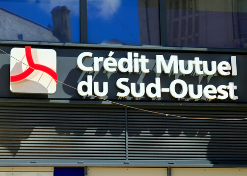 Enseigne Banque Crédit Mutuel du Sud-Ouest