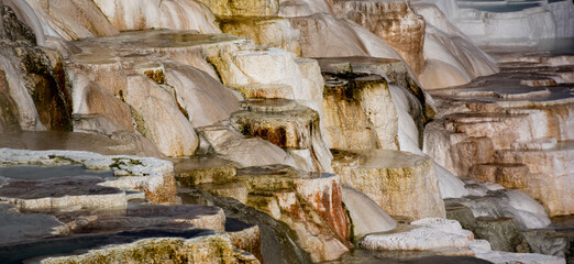 Terraced Pools of Mineral Deposits