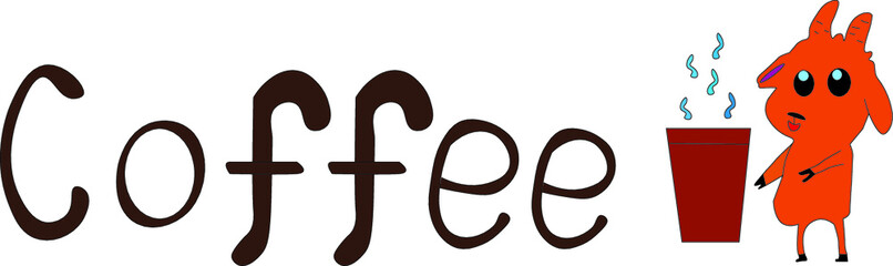 Coffee advertising illustration
