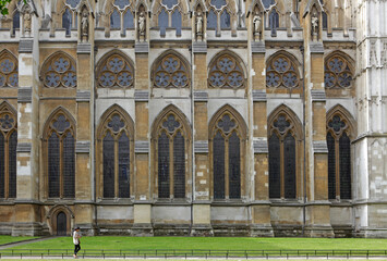 Obraz premium Detail of Westminster Abbey, London, UK
