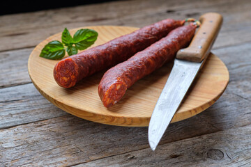 Traditional Spanish chorizo