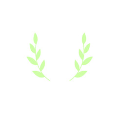 Obraz premium laurel wreath isolated on white