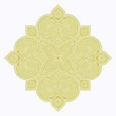 Mandala flat background design template